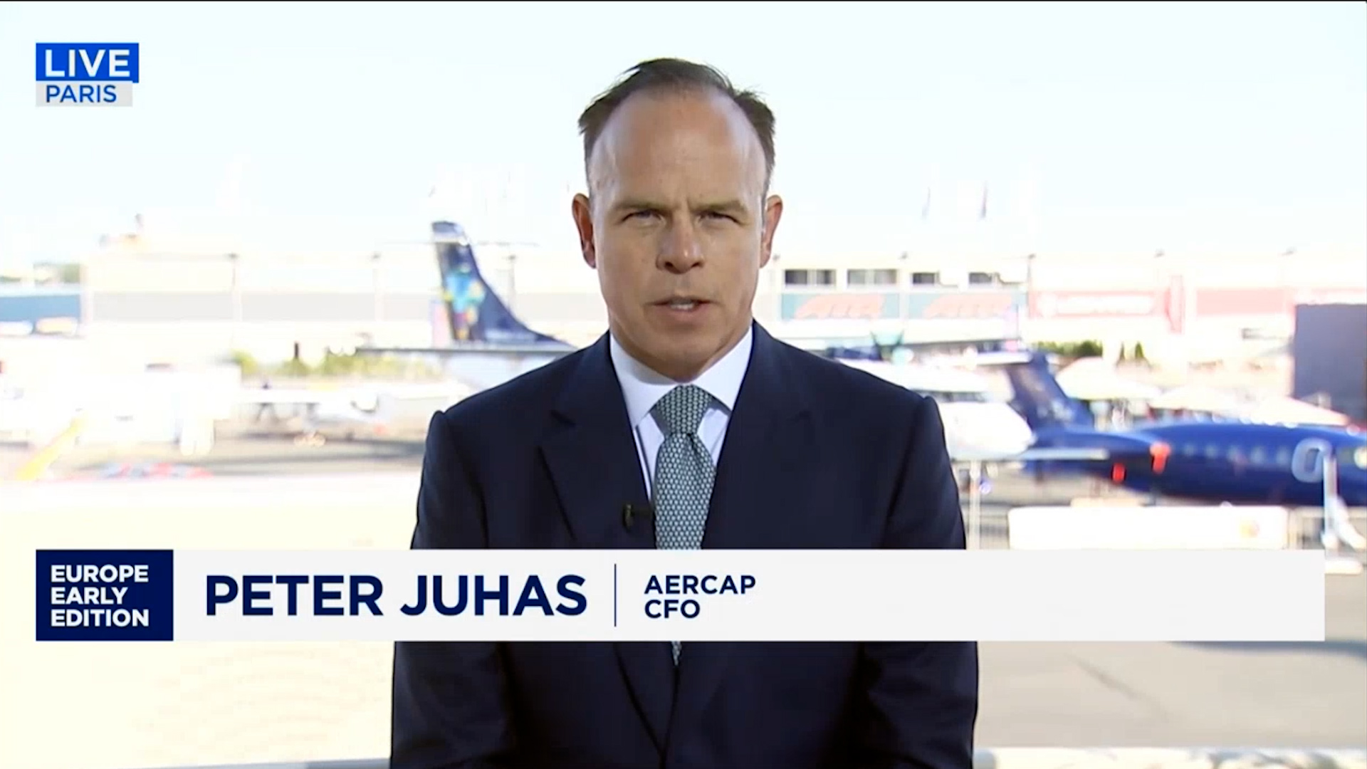 PETE JUHAS, CFO OF AERCAP, SPEAKS TO CNBC'S ‘SQUAWK BOX’ AT THE PARIS AIR SHOW