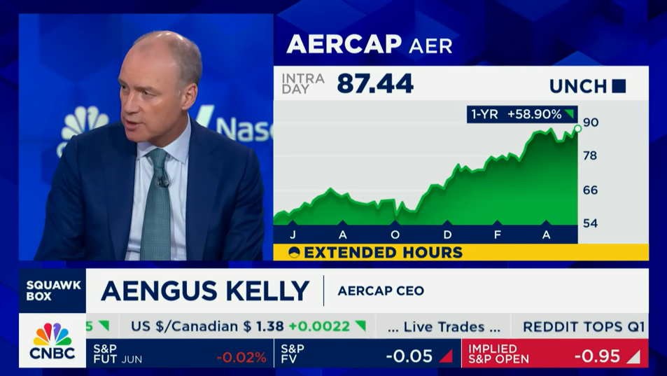 AENGUS KELLY, CEO OF AERCAP, JOINS CNBC’S PHIL LEBEAU ON ‘SQUAWK BOX’