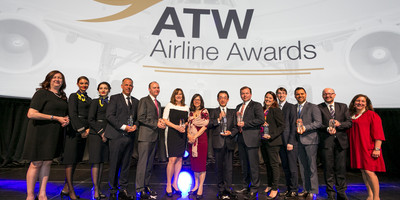 AerCap representatives receiving the Leasing Company of the Year award.