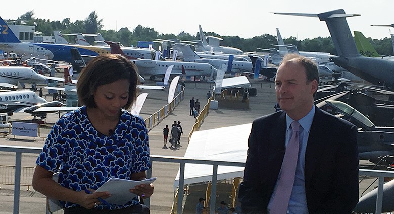 Aengus Kelly, CEO of AerCap, speaks to Bloomberg TV Asia at the Singapore Air Show 2018