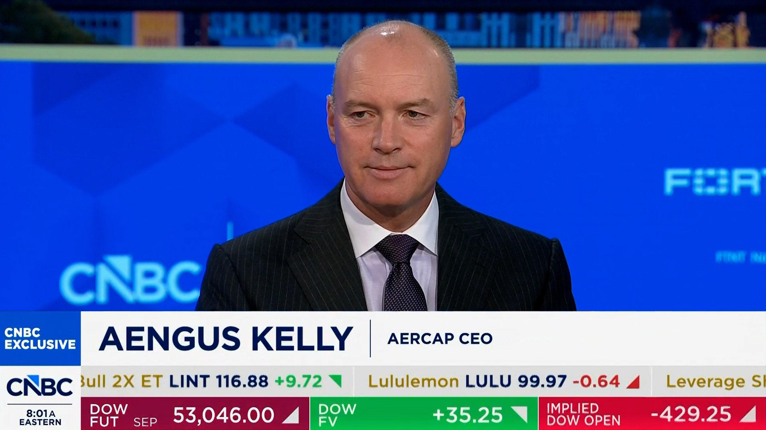 AENGUS KELLY, CEO OF AERCAP, SPEAKS TO CNBC'S ‘SQUAWK BOX’ IN NEW YORK