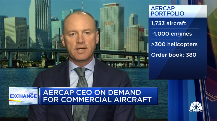 Aengus Kelly, AerCap CEO, and CNBC’s Phil LeBeau on ‘The Exchange’
